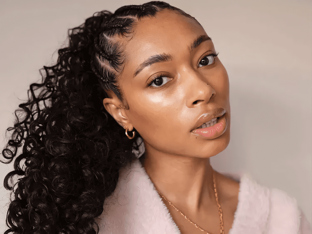 23 Curly Hairstyles with Braids That Are Royally Chic