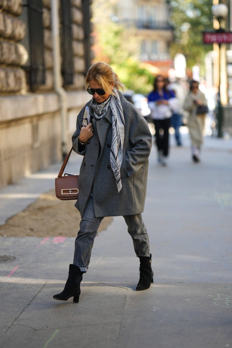 Suede Ankle Boots With Rolled-Hem Jeans