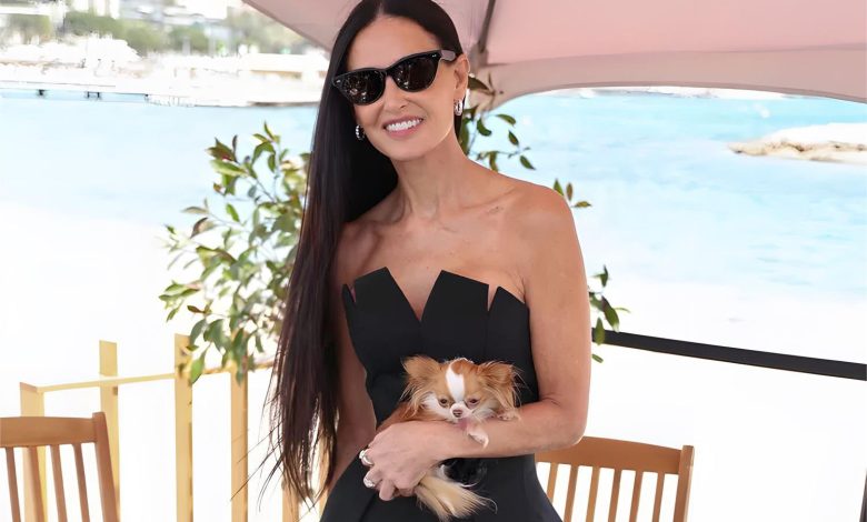 Demi Moore's Cannes Style Highlighted by Her Dog and Must-Have Summer Shoe