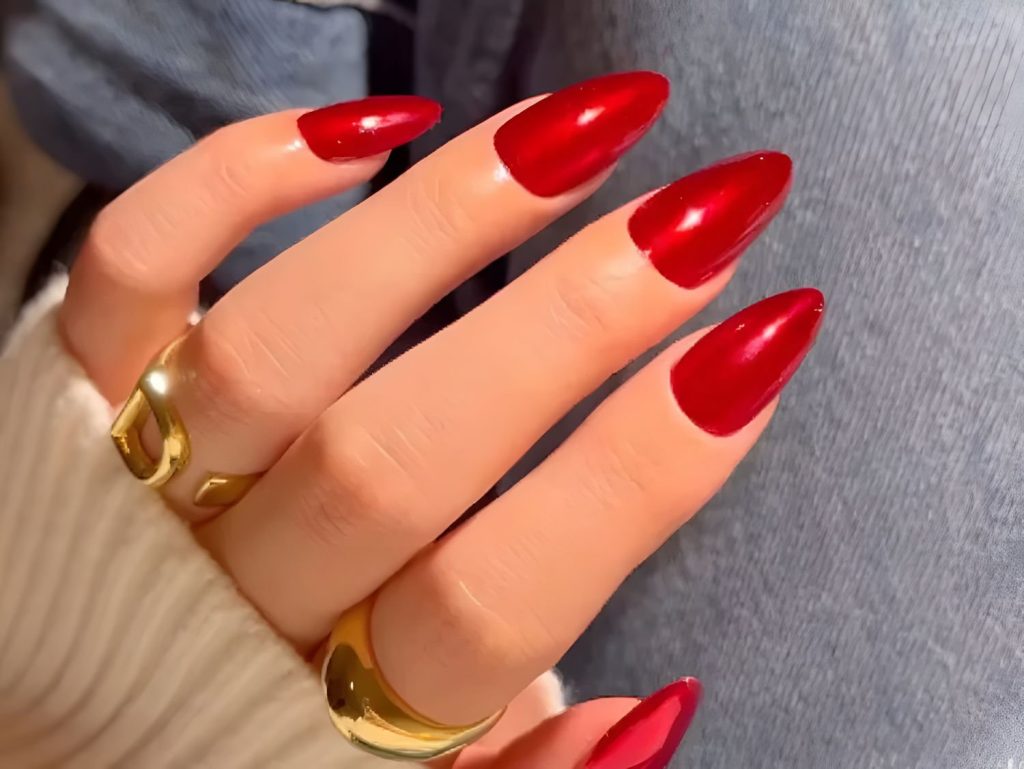 11 Red Chrome Nail Designs for a Standout Manicure